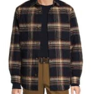 NWT Rountree & Yorke Quilted Plaid  Shirt/ Jacket